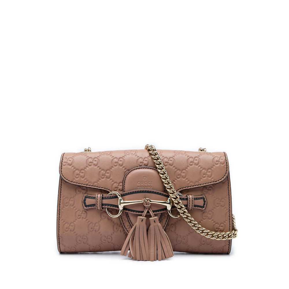 Pre-Loved Gucci Small Guccissima Emily Crossbody